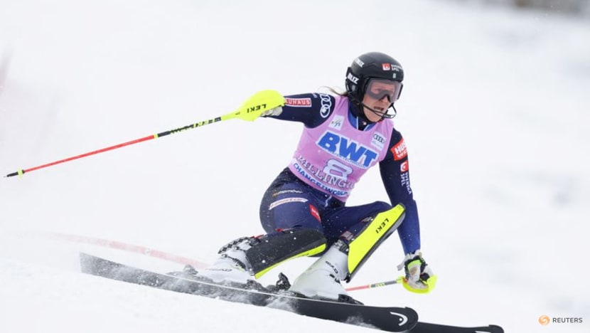 Alpine skiing-Hector denies Shiffrin back-to-back wins in Courchevel giant slalom Alpine skiing-Hector denies Shiffrin back-to-back wins in Courchevel giant slalom