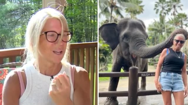 与峇厘岛大象合照遭咬断臂 美国女子：听见碎骨声