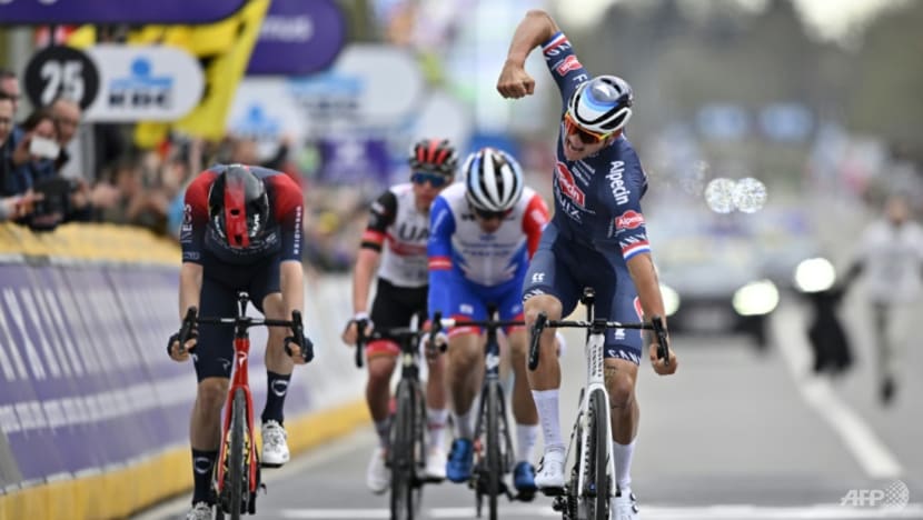 Mathieu van der Poel wins Tour of Flanders as Pogacar fumes