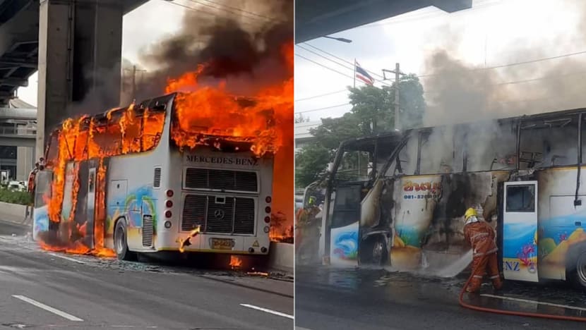 School bus catches fire in Thailand, with 25 feared dead - CNA