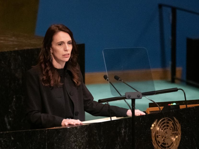New Zealand's then-Prime Minister Jacinda Ardern addresses the 77th session of the United Nations General Assembly at UN headquarters in New York City on Sep 23, 2022.