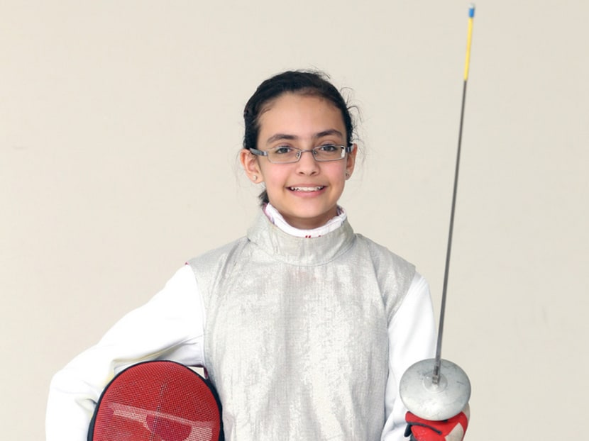 Amita Berthier, who won two gold medals at the Commonwealth Junior and Cadet Fencing championships, said she will continue to improve on her performance. TODAY file photo