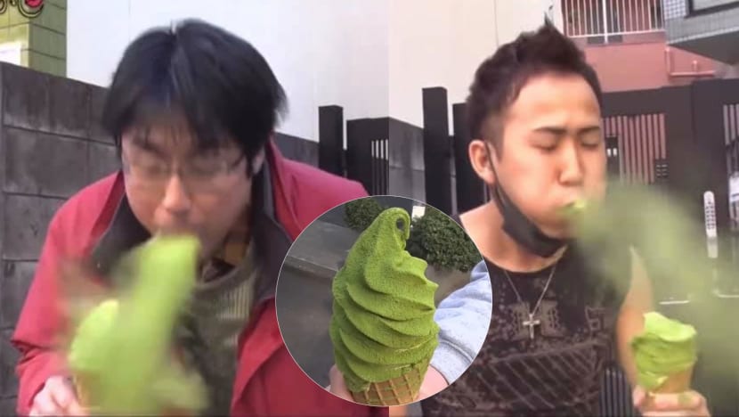 Japanese Tea Shop Sells Ice Cream With So Much Matcha Powder, People Cough It Out