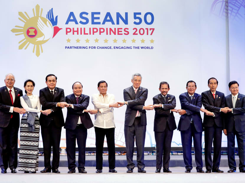 Asean leaders at the 30th Asean Summit in Manila on April 29. Photo: Reuters