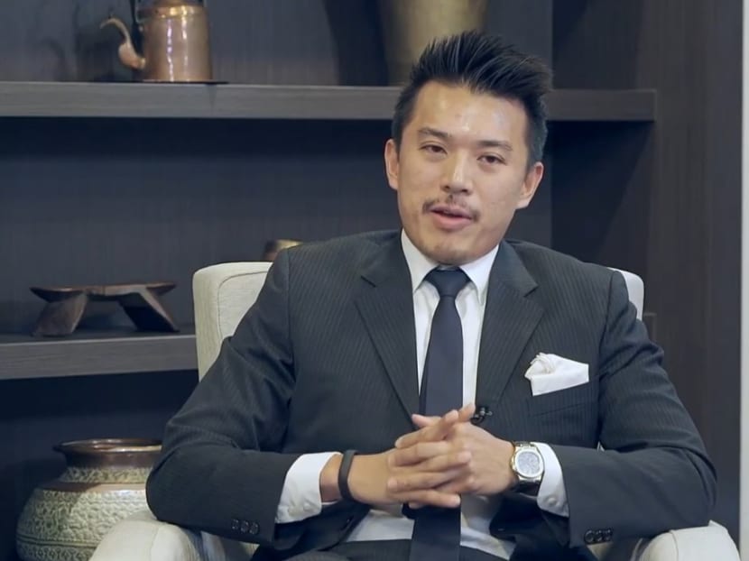 Nelson Loh in a screengrab of a YouTube video uploaded in December 2017.