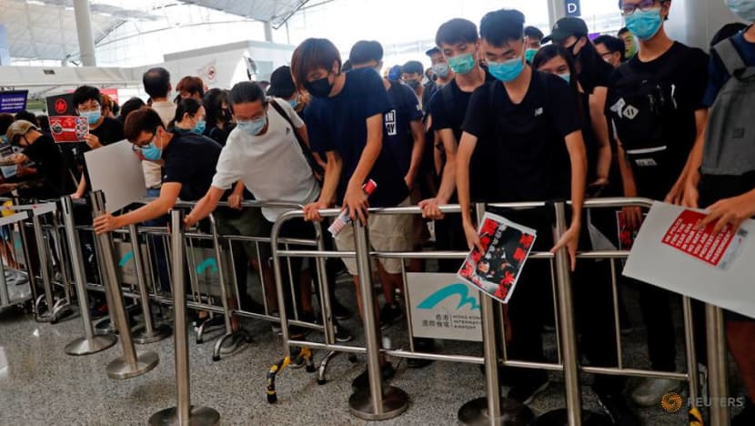 More than 5,000 protesters at Hong Kong airport: Police More than 5,000 protesters at Hong Kong airport: Police