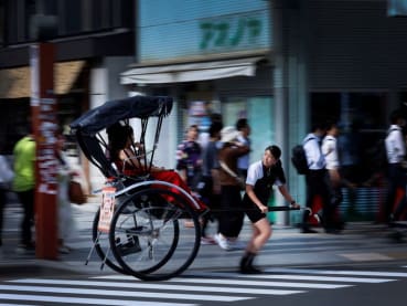 Social media inspires Japanese women to dash into rickshaw pulling
