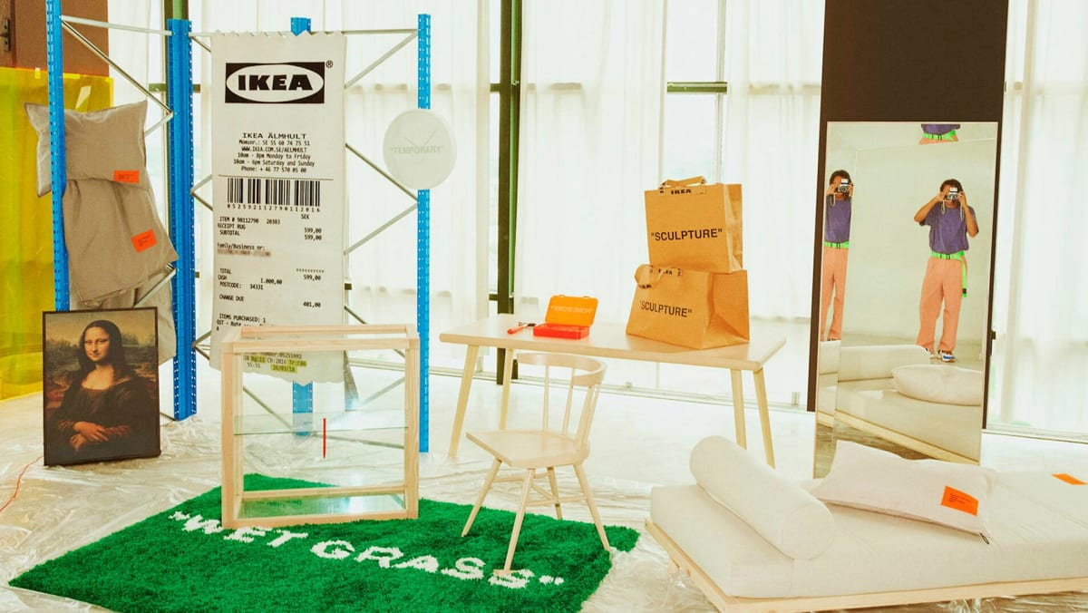 IKEA x VIRGIL ABLOH BEDDING SET, Furniture & Home Living, Furniture, Bed  Frames & Mattresses on Carousell