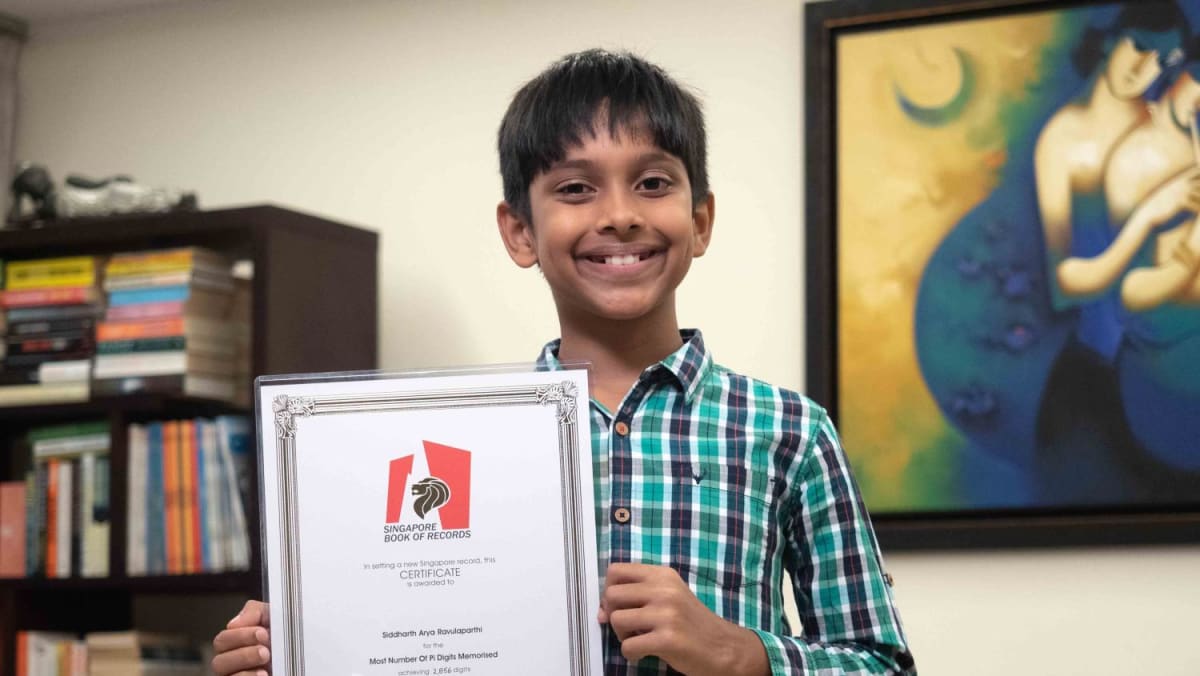 '3, 1, 4, 1, 5...' Boy, 12, breaks Singapore record for most digits of