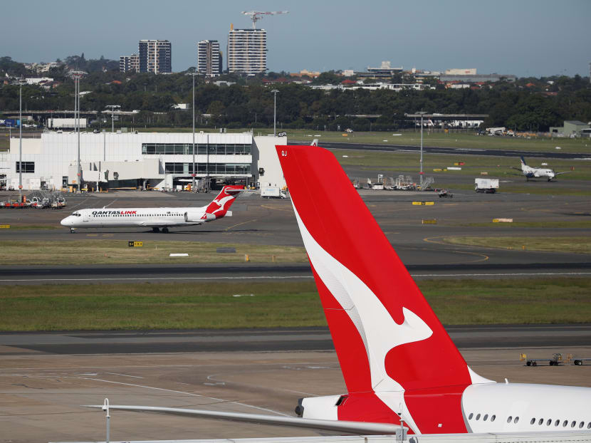 Qantas planes are seen at Kingsford Smith International Airport, following the coronavirus outbreak, in Sydney, Australia, March 18, 2020.