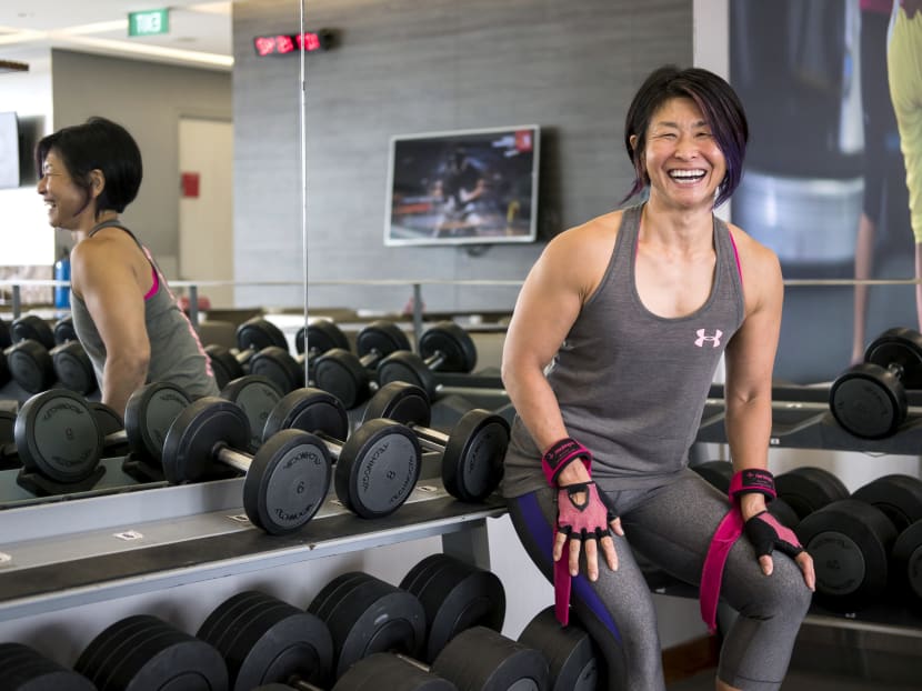 Fuzuki Mitchell, a 50 year old weightlifter. Photo: Nuria Ling/TODAY