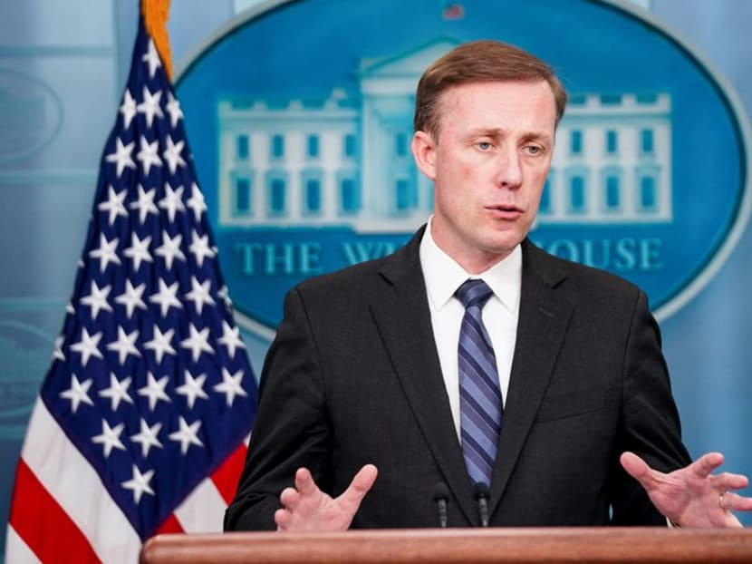White House National Security Advisor Jake Sullivan speaks during a press briefing at the White House in Washington, DC, US, on Sept 15, 2023.