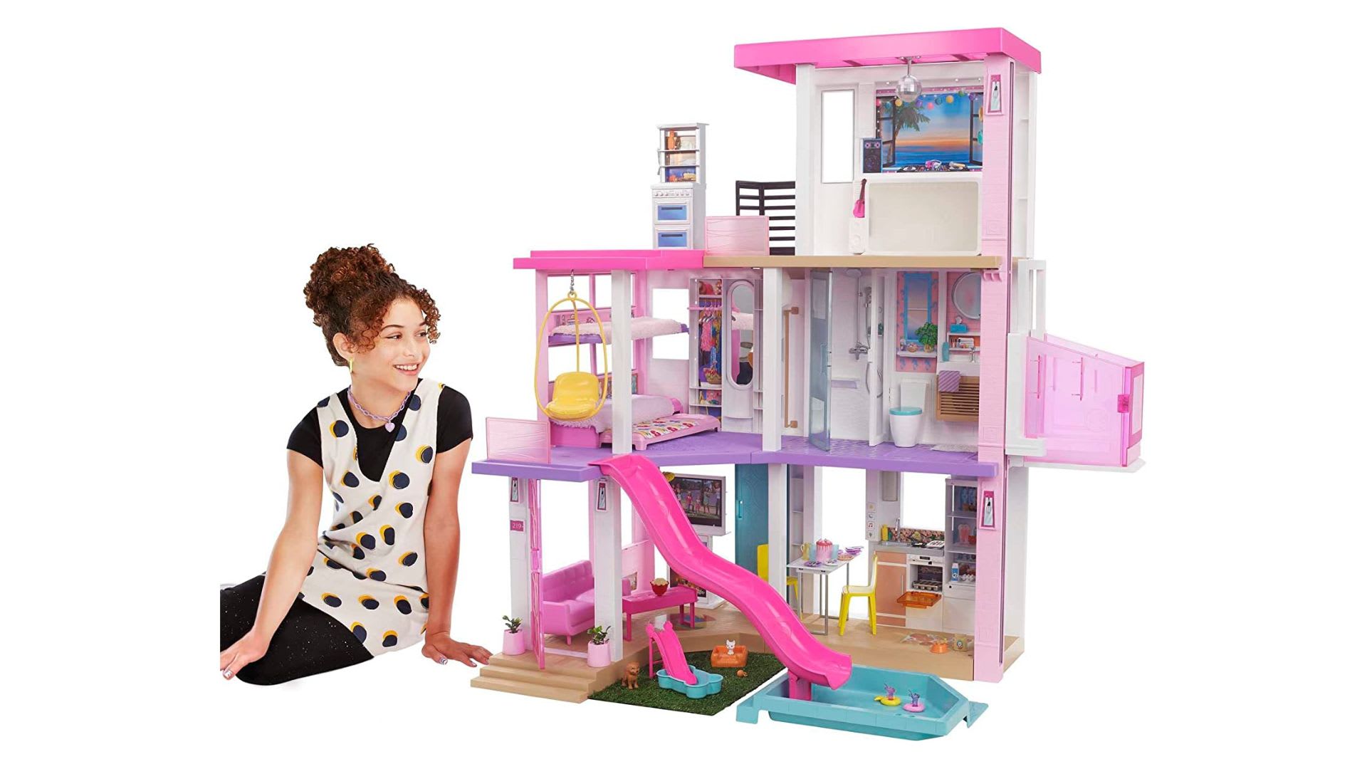 New barbie dream house with pool sale
