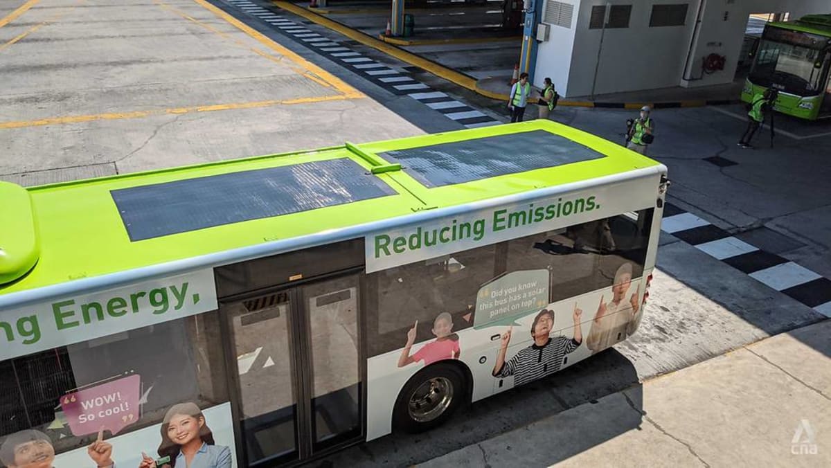 Solar electric outlet bus