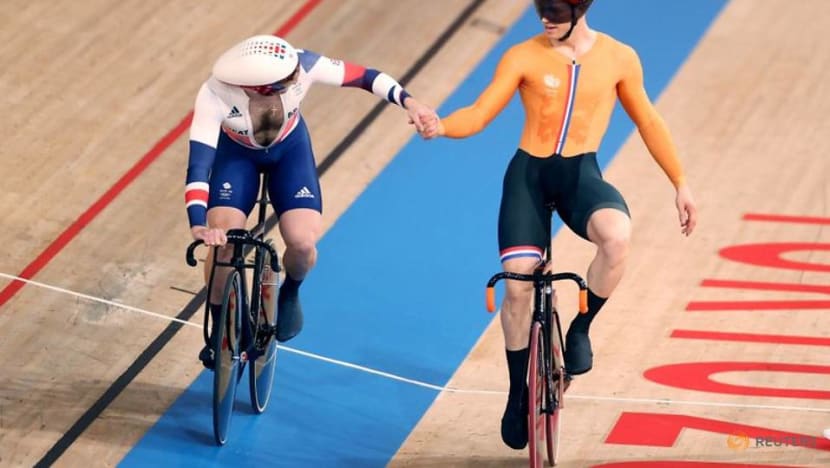 Olympics-Cycling-Netherlands end British stranglehold on men's team sprint Olympics-Cycling-Netherlands end British stranglehold on men's team sprint