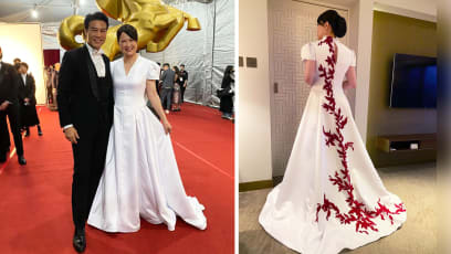 Hong Huifang’s Golden Horse Awards Dress Was Created By Singaporean Designer Who Made Her Wedding Gown 30 Years Ago