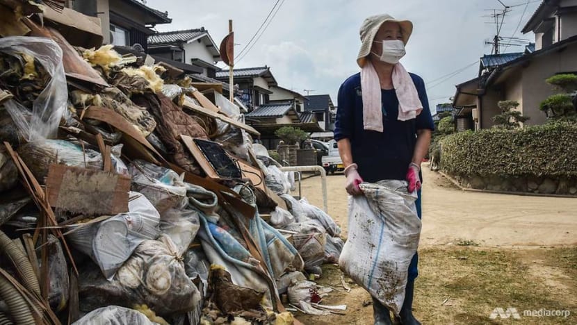 Japan’s elderly draw on self-help strength in clean-up effort as flood death toll continues to rise