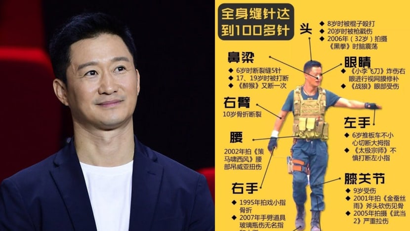 Fan-Made Infographic Shows All The Injuries Chinese Action Star Wu Jing Has Sustained Over The Years