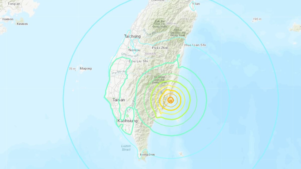 Strong quake strikes off east coast of Taiwan