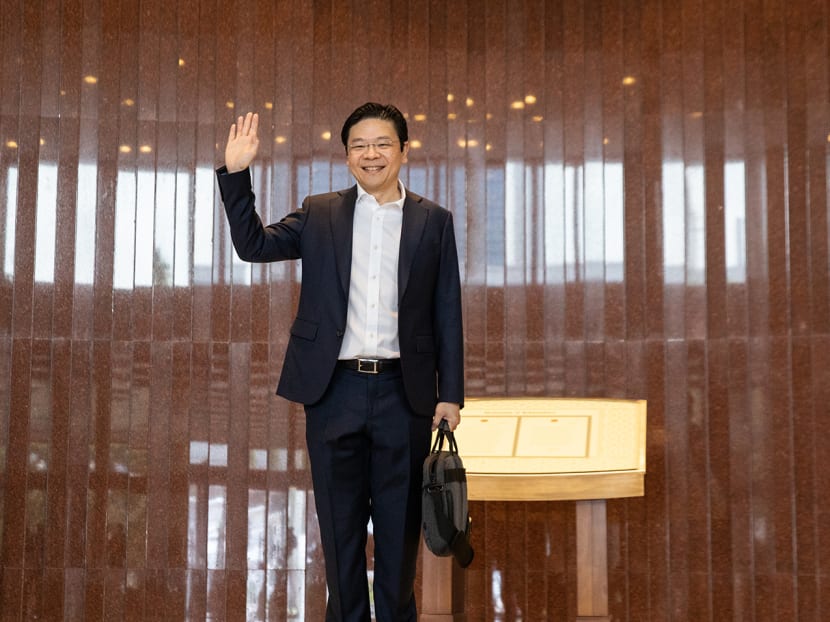 Deputy Prime Minister and Finance Minister Lawrence Wong arriving in Parliament to deliver the Budget statement on Feb 14, 2023. Deputy Prime Minister and Finance Minister Lawrence Wong arriving in Parliament to deliver the Budget statement on Feb 14, 2023.