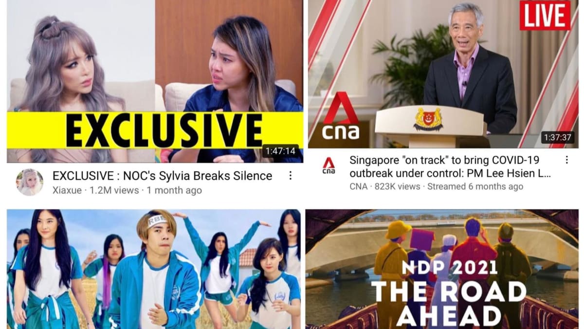 Yang paling banyak ditonton orang Singapura di YouTube pada tahun 2021