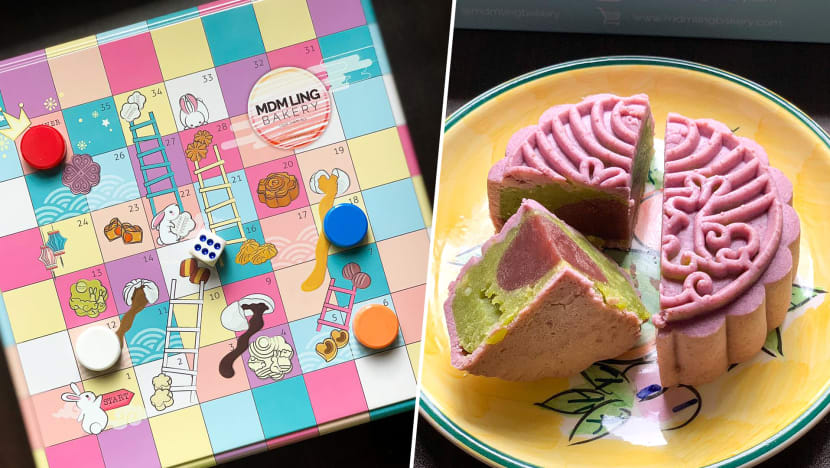 Cookie-Flavoured Mooncakes In “Snakes & Ladders” Box, With Vivian Lai’s Tea