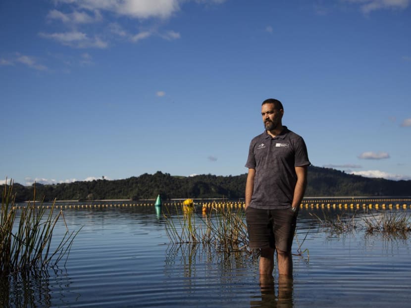Mr William Anaru, the biosecurity manager of the local Māori tribe, Te Arawa, at Lake Rotomā in New Zealand on May 7, 2022. Mr William Anaru, the biosecurity manager of the local Māori tribe, Te Arawa, at Lake Rotomā in New Zealand on May 7, 2022.