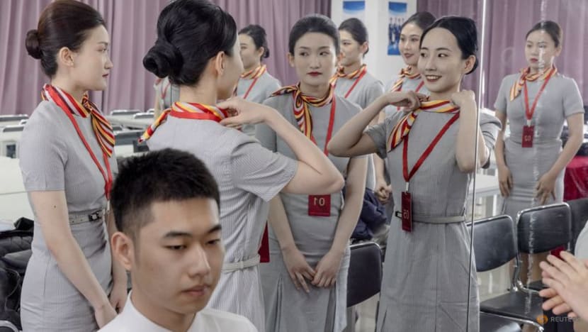 Chinese airlines swamped with cabin crew applicants as travel rebounds Chinese airlines swamped with cabin crew applicants as travel rebounds