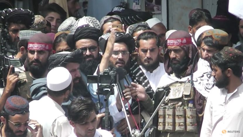 Taliban supporters hold mock US funeral as troops leave Afghanistan Taliban supporters hold mock US funeral as troops leave Afghanistan