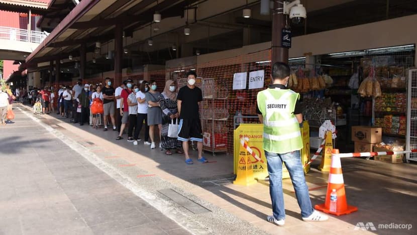 Queues, more visitors return to 4 popular markets after lifting of COVID-19 entry restrictions: NEA Queues, more visitors return to 4 popular markets after lifting of COVID-19 entry restrictions: NEA