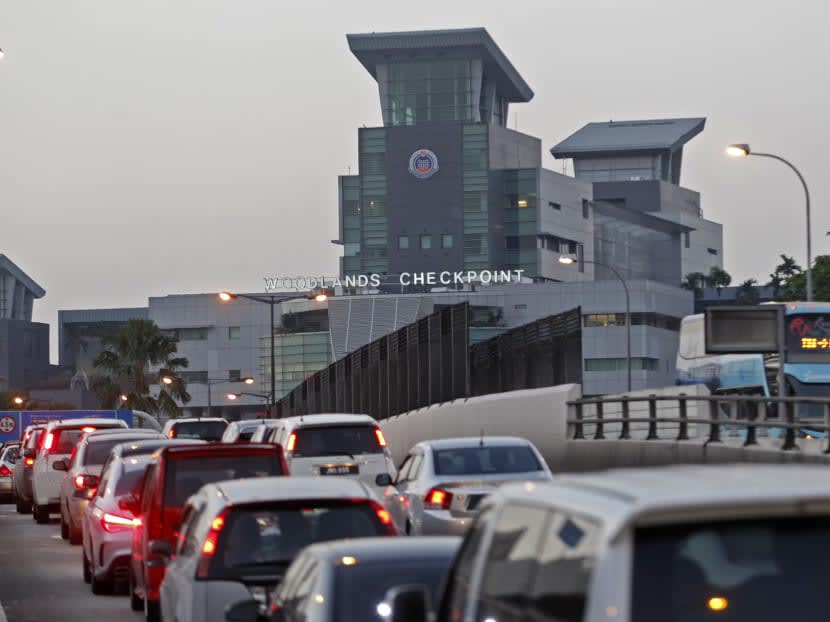 File photograph of Woodlands Checkpoint.