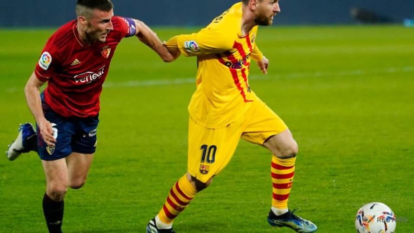 Messi grabs two assists as Barcelona march on with victory at Osasuna Messi grabs two assists as Barcelona march on with victory at Osasuna