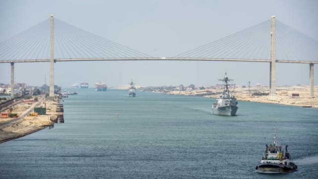 美国巡逻舰在红海拦截多架也门攻击无人机