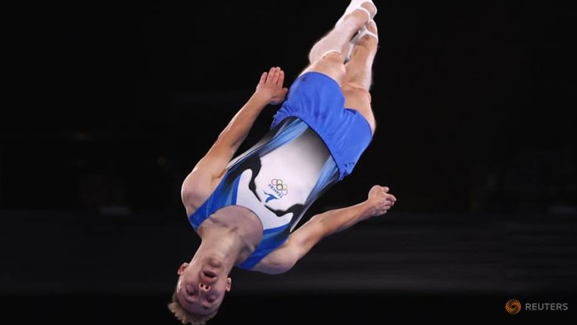 Olympics-Gymnastics-Belarusians Litvinovich, Hancharou lead way into trampoline finals Olympics-Gymnastics-Belarusians Litvinovich, Hancharou lead way into trampoline finals