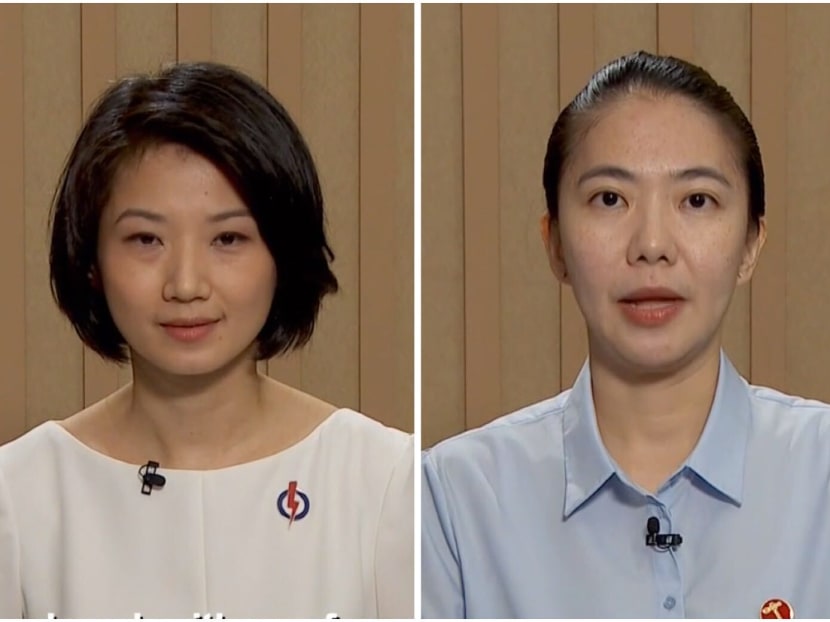 Ms Sun Xueling (left), from the People's Action Party, and Ms Tan Chen Chen (right), from the Workers' Party, are contesting in Punggol West Single Member Constituency.