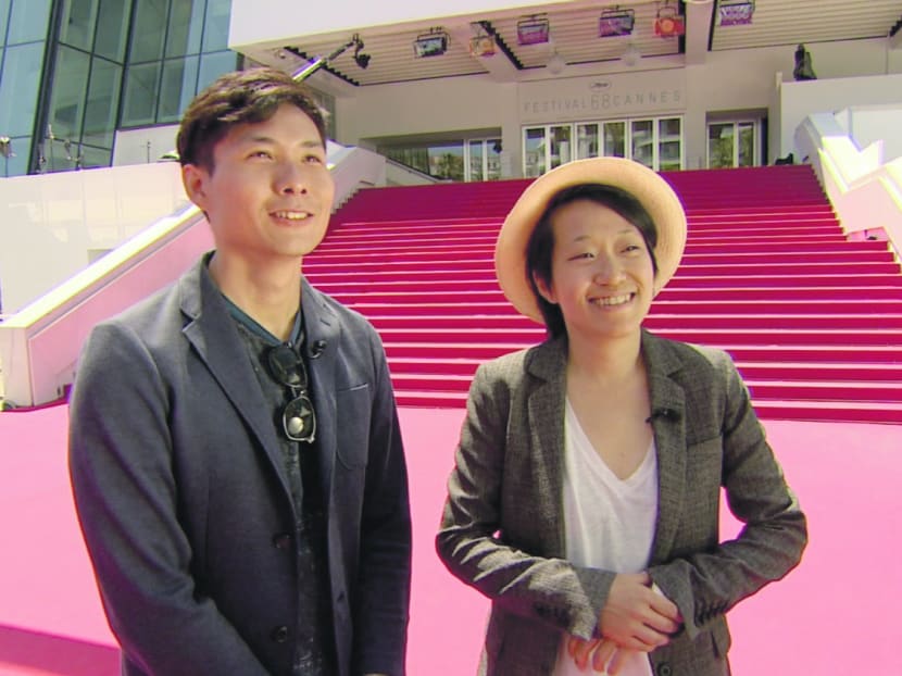 Singaporean filmmakers Anthony Chen and Kirsten Tan at this year's Cannes Film Festival