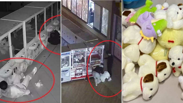 砸钱夹娃娃嫌收获太少 上海两男破坏机器偷娃娃被逮捕