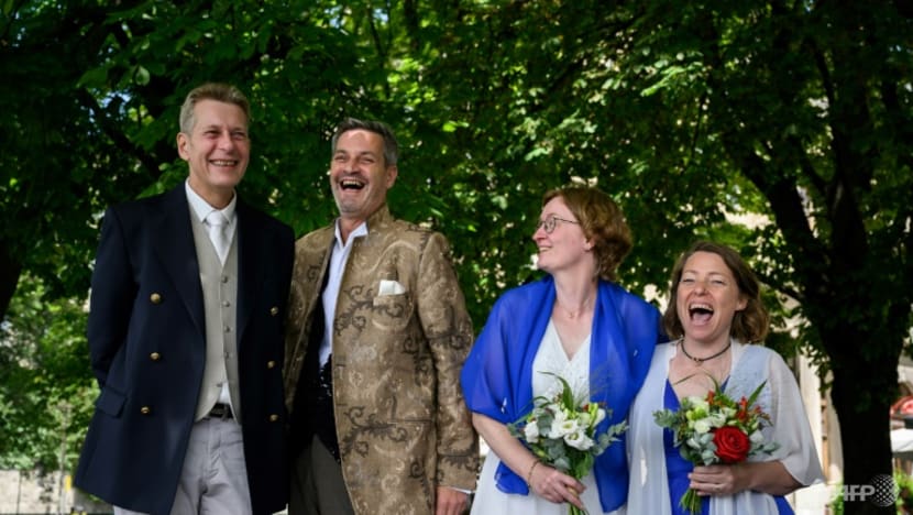 History made as first same-sex couples marry in Switzerland History made as first same-sex couples marry in Switzerland