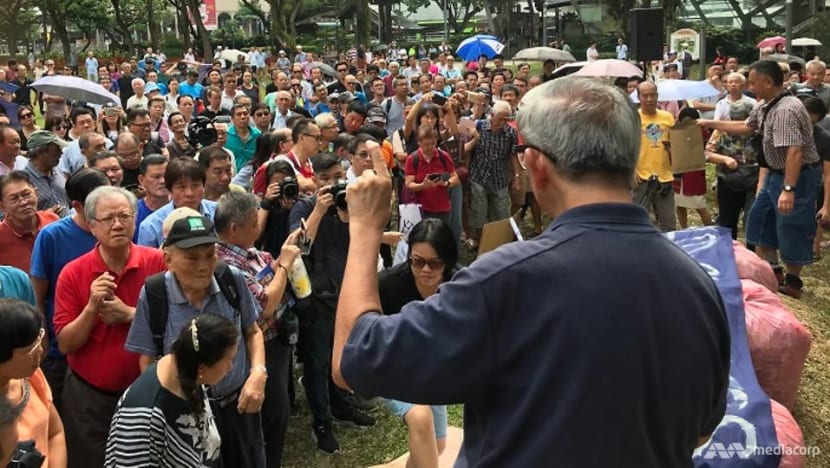 ‘We have not lost faith’: Hundreds of Hyflux investors gather to express concerns at Hong Lim Park