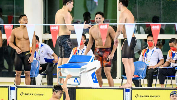 Singapore quartet wins men's 4x100m medley at SEA Games