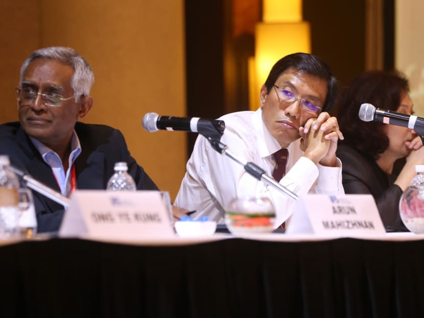 SDP Secretary-General Chee Soon Juan at the concluding session of the Post-Election Conference 2015 held at the Orchard Hotel on Nov 4, 2015. Photo: Ooi Boon Keong
