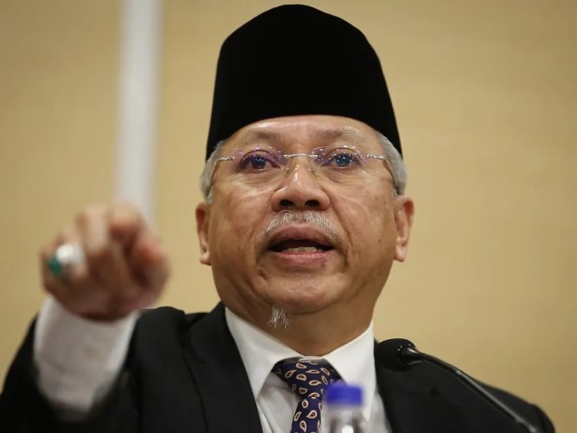 Umno secretary-general Annuar Musa speaks during a press conference at the party’s headquarters in Kuala Lumpur, February 25, 2020.