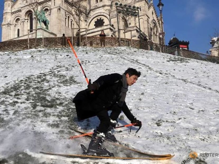 No ski resorts? No problem for one urban skier in Paris No ski resorts? No problem for one urban skier in Paris