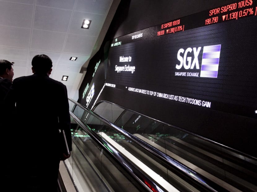 SGX posted a net profit of S$77.6 million for the three months ended September, down from S$92.3 million in the same period a year earlier. Photo: Ernest Chua