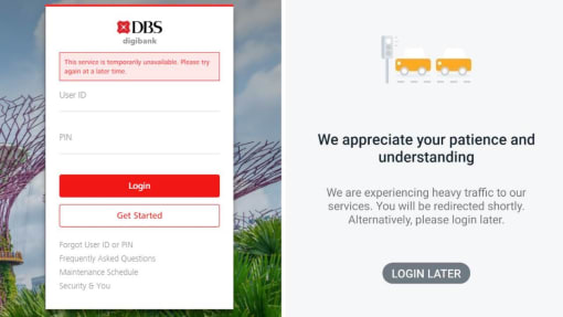 DBS digital banking services, including PayLah!, restored after day-long outage