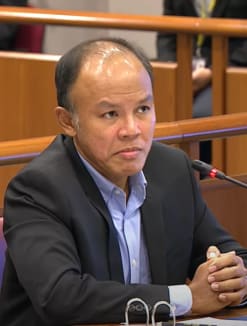 Mr Faisal Manap at a hearing by Parliament's Committee of Privileges on Dec 9, 2021.