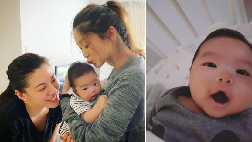 Eliza Sam reveals son’s face for the first time