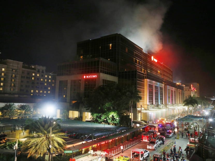 Smoke rising from a fire at the Resorts World Manila complex in June 2. The Islamic State claimed responsibility for the attack, but this was swiftly dismissed by the Philippines authorities. Photo: AP