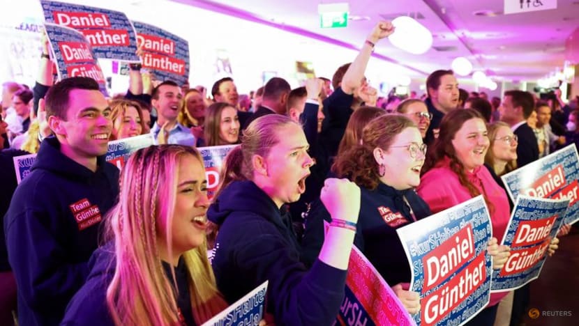 Germany's conservatives on track to win election in northern state Germany's conservatives on track to win election in northern state