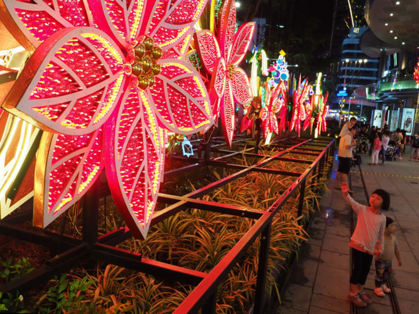 A scene from the Orchard Road Christmas light-up in 2019, before the Covid-19 pandemic hit.